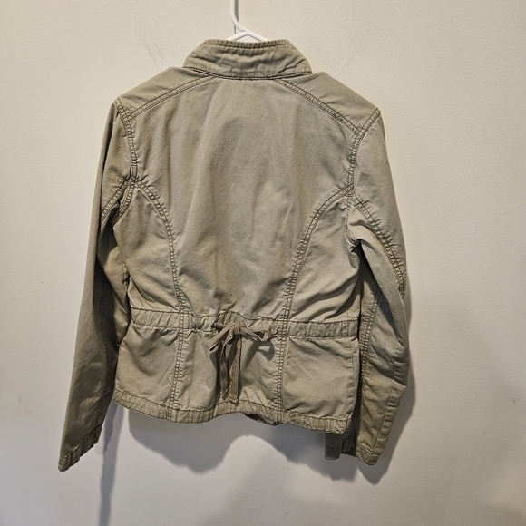 HOLLISTER WOMEN'S ARMY GREEN JACKET SIZE MEDIUM - Picture 6 of 12